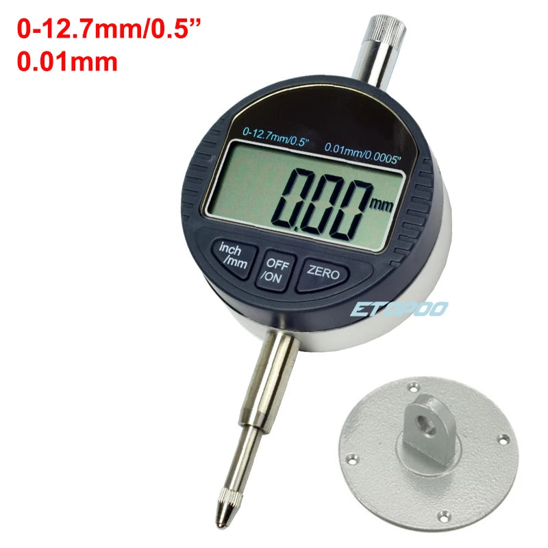 10mm Dial Indicator Magnetic Stand Base Holder 0.8mm Dial Test Comparator For Equipment Calibration Center Finder Measurement