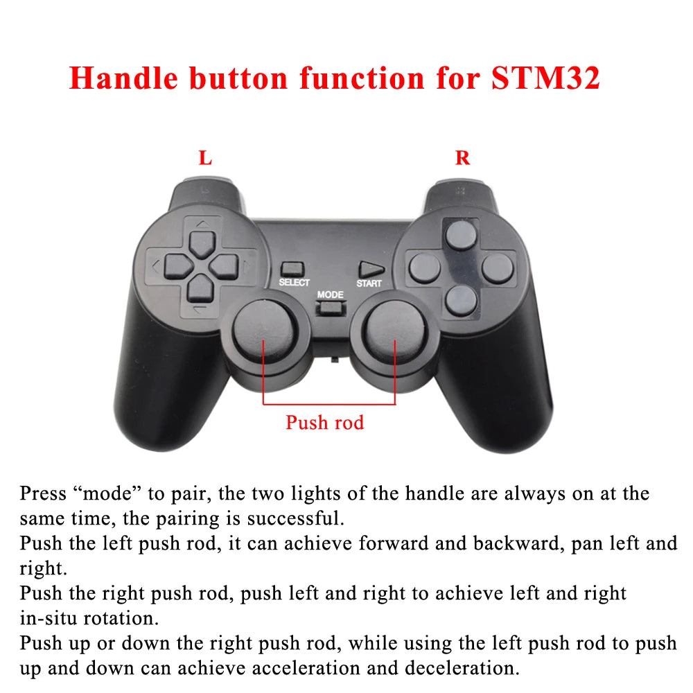Wireless Gamepad for Arduino PS2 Handle Controller for Playstation 2 Console Joystick Double Vibration Shock Joypad Raspberry Pi