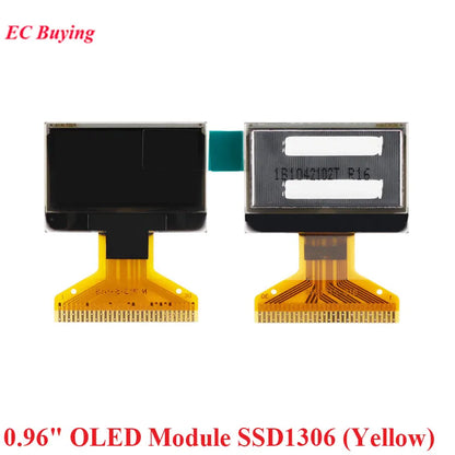 0.96" 0.96 inch OLED LCD Screen Display 128*64 Resolution Yellow-Blue Blue White 128X64 SSD1315 SSD1306 Driver I2C SPI 0.49"