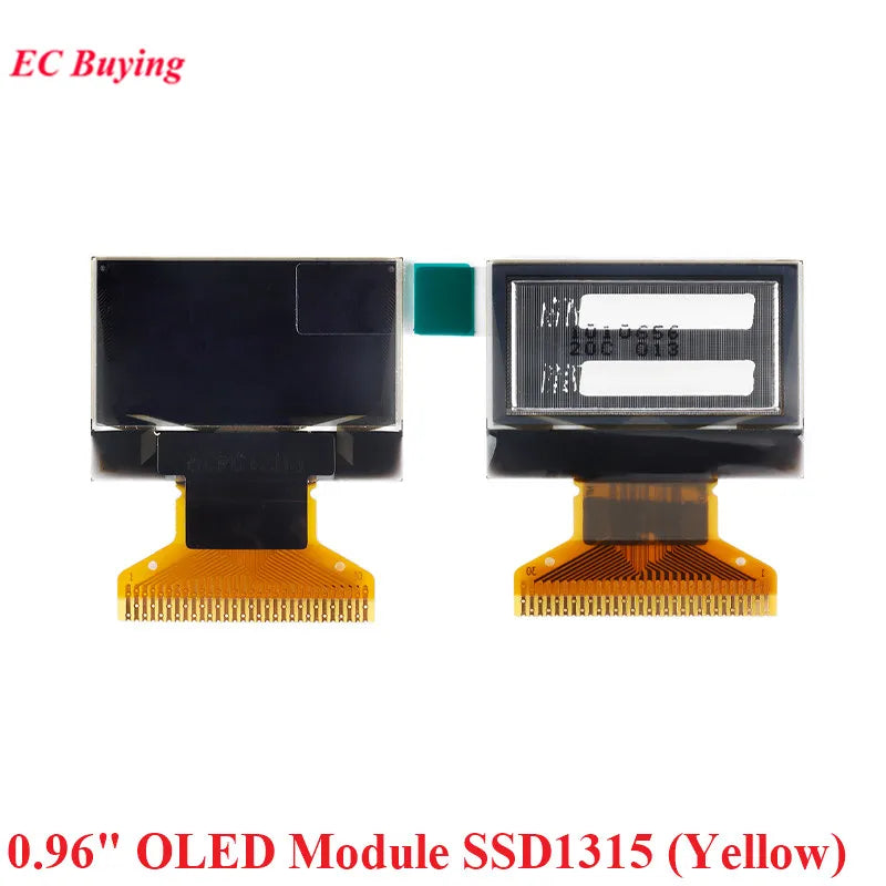 0.96" 0.96 inch OLED LCD Screen Display 128*64 Resolution Yellow-Blue Blue White 128X64 SSD1315 SSD1306 Driver I2C SPI 0.49"