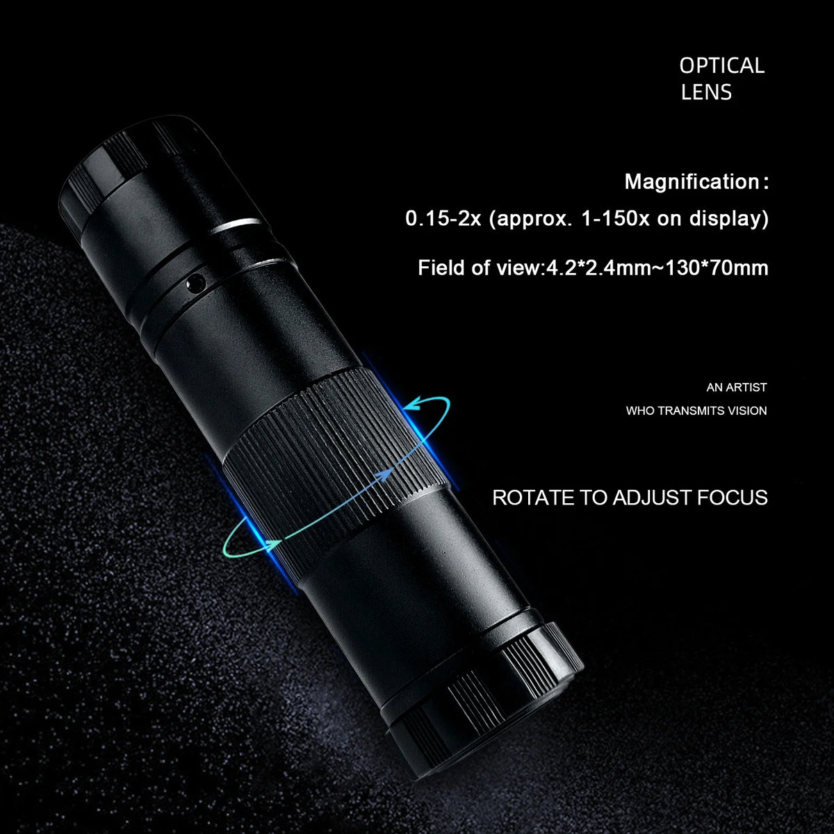 130X 150X 180X 215X zoom C Mount Lens Magnification Adjustable 0.7X~4.5X Optical Zoom Lens For HDMI USB Microscope Camera