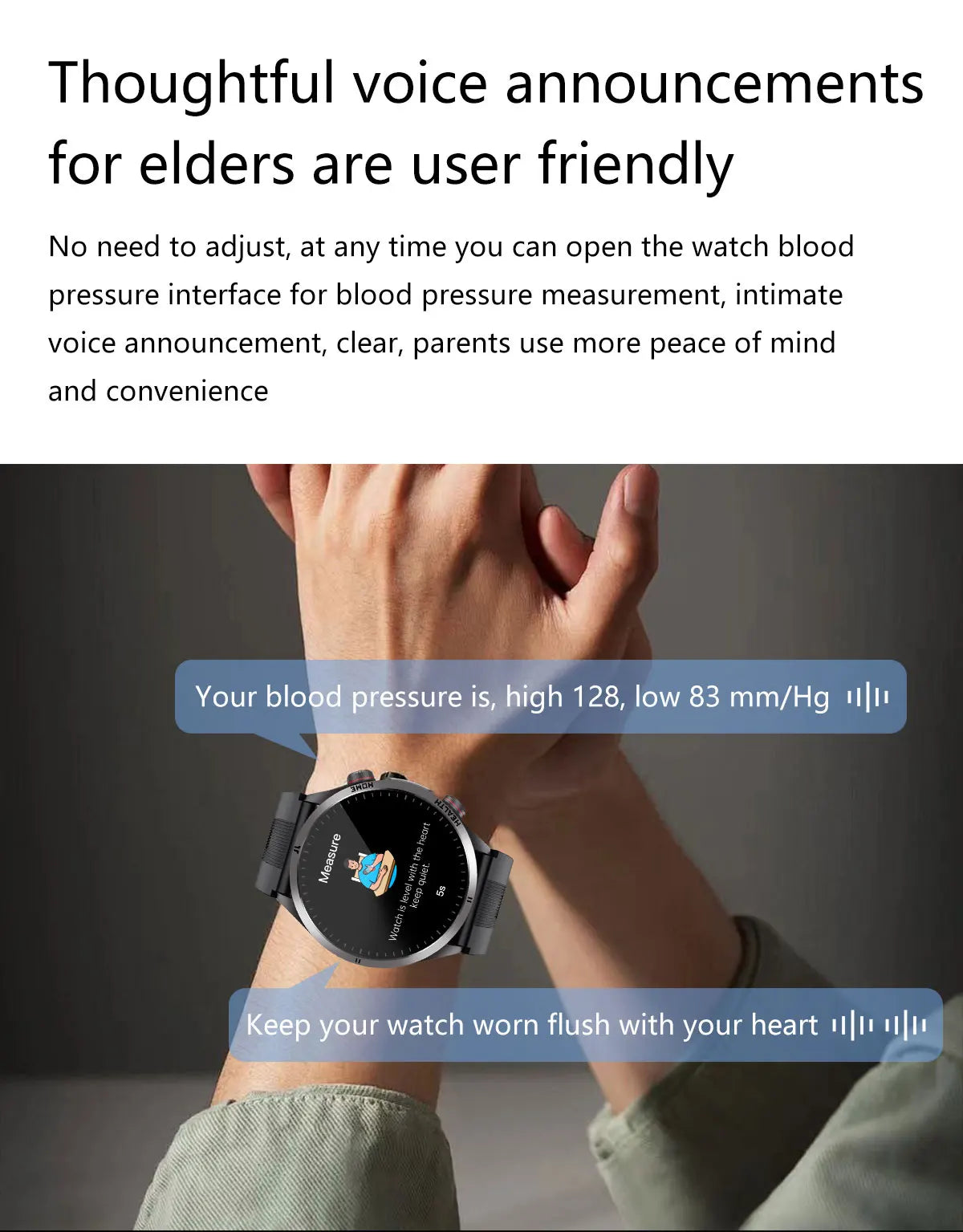 2026 New Upgrade Air Pump Blood Pressure Accurate Measure SmartWatch ECG Micro Physical Examination NFC Airbag Smart Watches Man