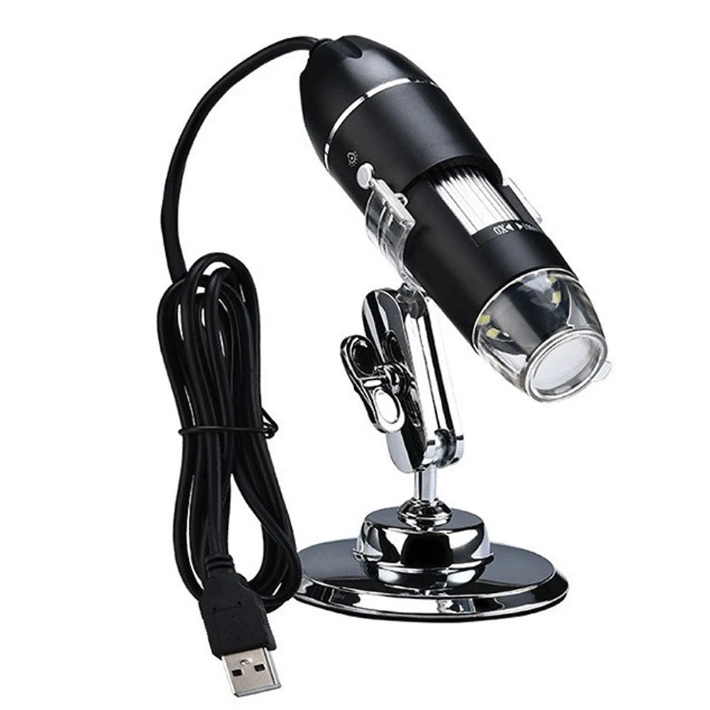 1600X 3in 1 Digital Microscope Camera with 8LEDs Portable Electronic Microscope For Soldering Cell Phone Repair LED Magnifier