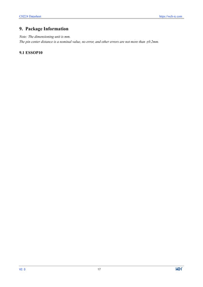 10Pcs/lot CH224 CH224A USB PD3.2 Fast Charging Protocol Receiver Chip