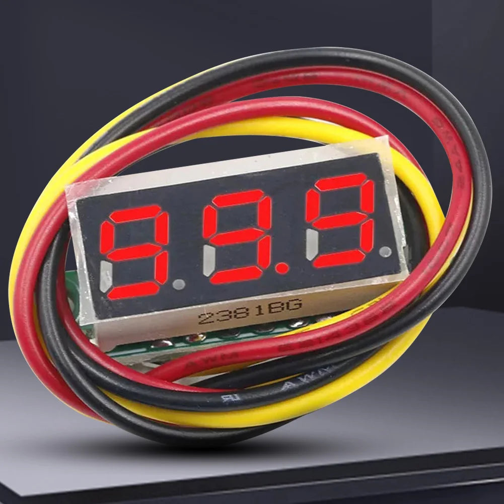 1-10PCS 3 Wires Digital Voltmeter DC 0-100V 0.28 Inch Digital DC Voltage Meter Head Voltage Tester Accurate Pressure Measurement