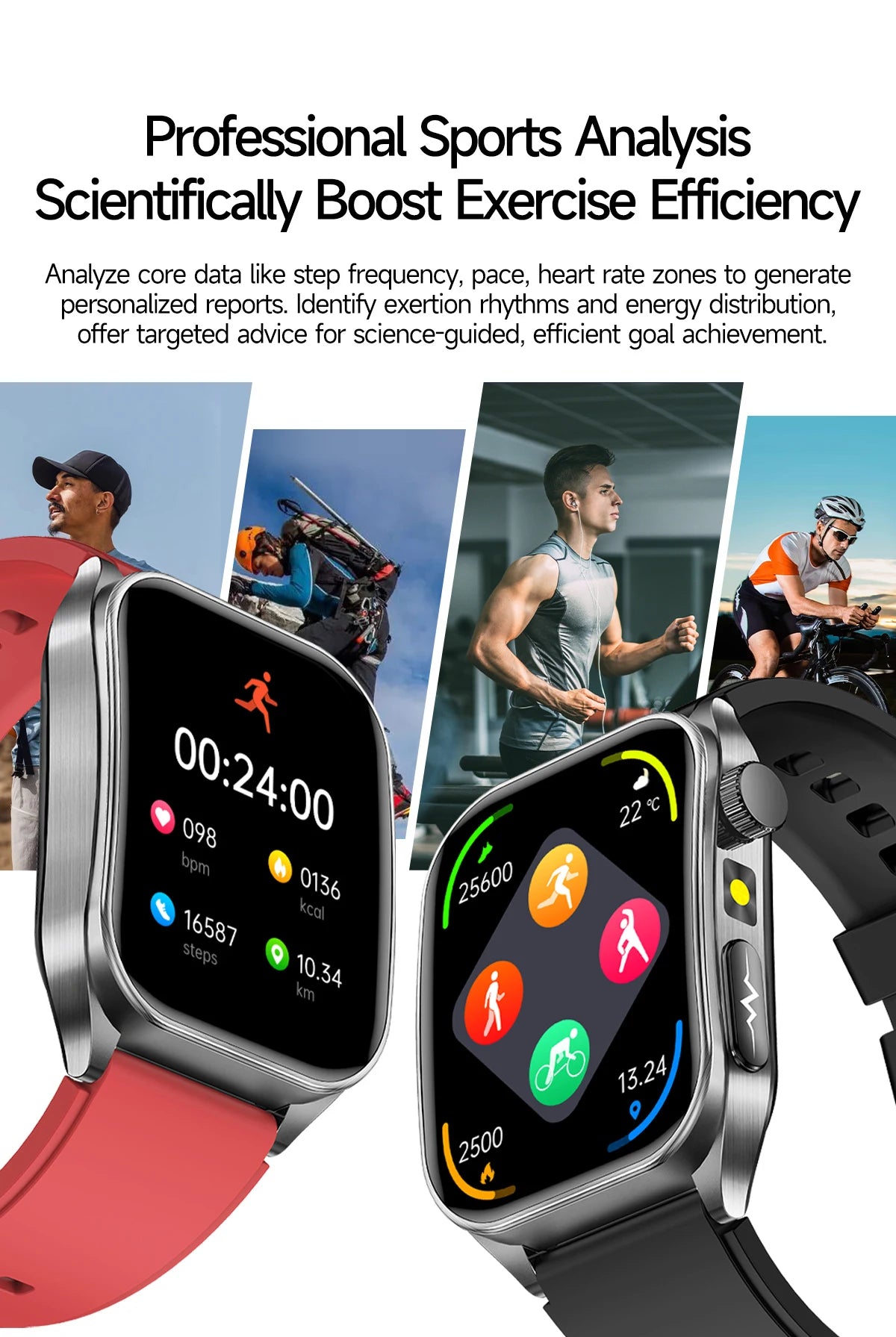 2026 New 650nm Laser Therapy Health Smartwatch Men ECG Blood Pressure Lipid Uric Acid Bluetooth Call Smart Watch For Android IOS