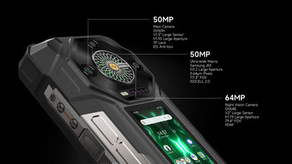 【World Premiere】Ulefone Armor 33 Pro 5G Rugged Phone 25500 mAh 512GB ROM 120Hz 6.59”3.4" Rear Screen NFC Android Smartphone