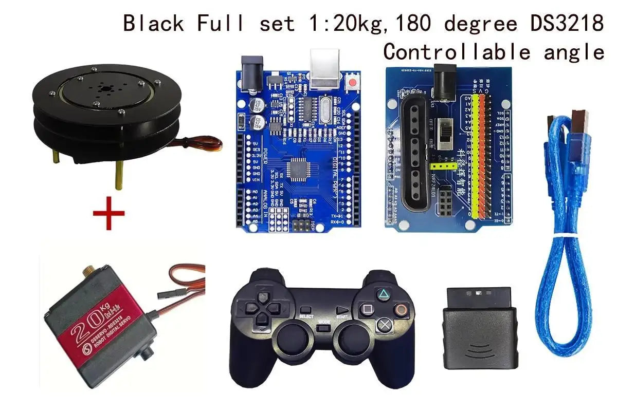1 DOF Robot Rotating Base Manipulator with MG996 Metal Mechanical Rotate Platform Base For Arduino Robot Programmable DIY Kit