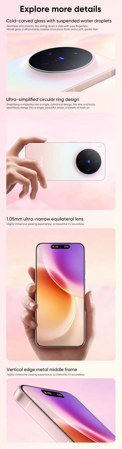 2025 New VIVO X300 Chinese Version Smartphone MediaTek Dimensity 9500 6.31'' 120Hz AMOLED Screen 6040mAh Battery Support NFC