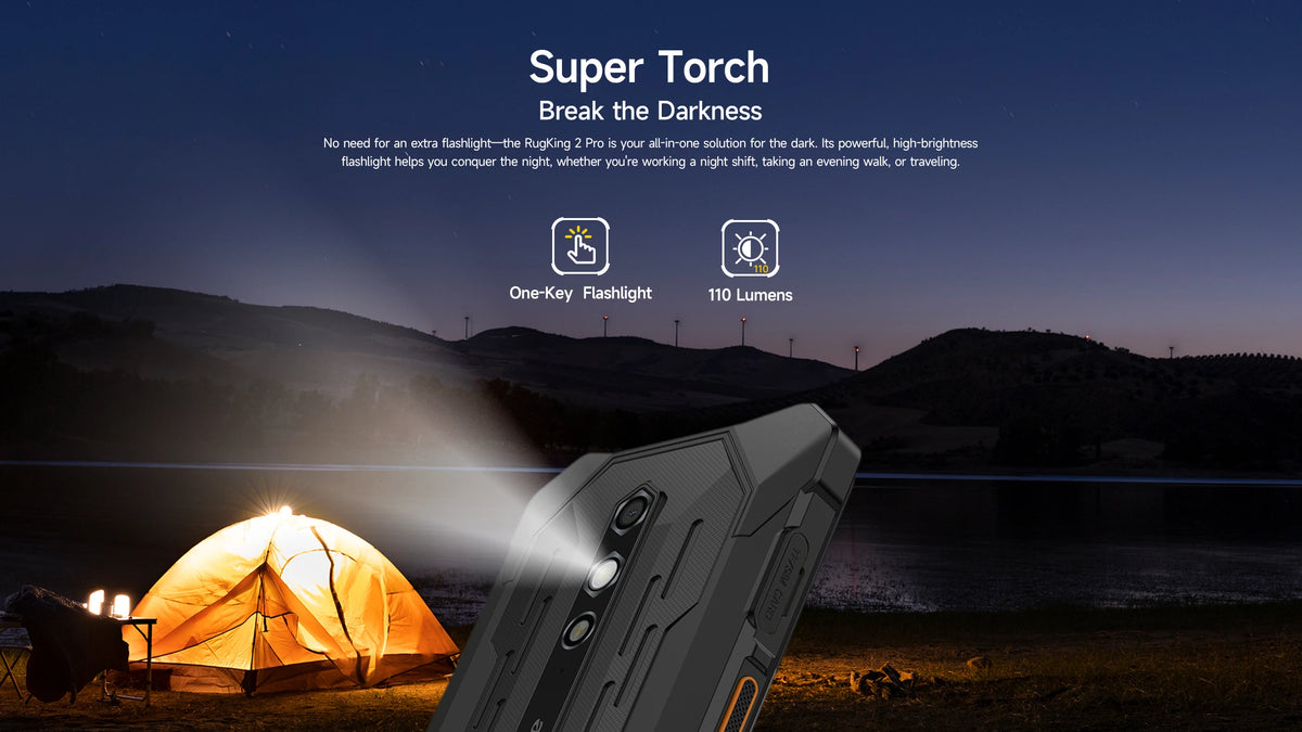 【World Premiere】Ulefone RugKing 2 Pro AI Rugged Phone Android 15 4G 128GB ROM Waterproof Smartphone NFC 5.45