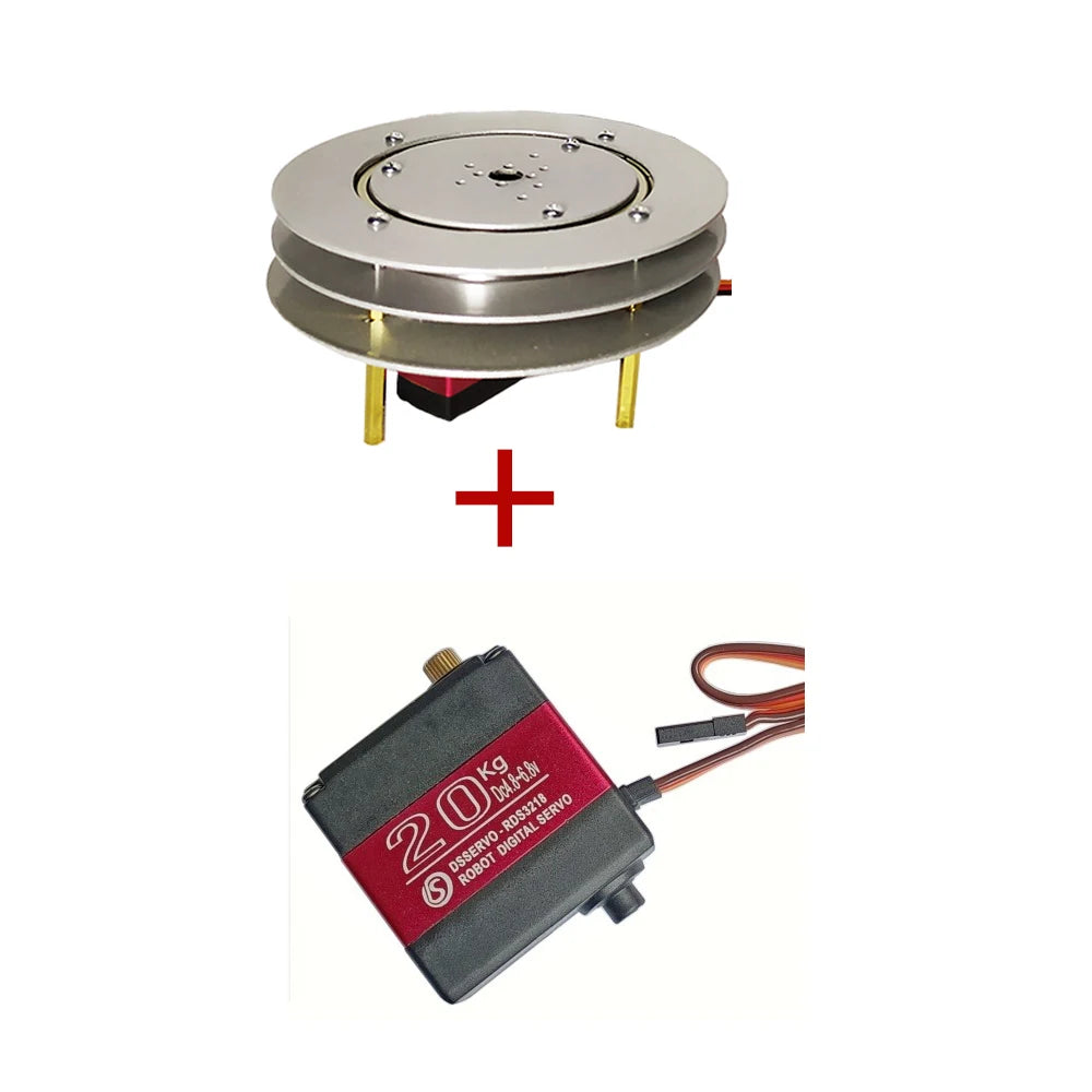 1 DOF Robot Rotating Base Manipulator with MG996 Metal Mechanical Rotate Platform Base For Arduino Robot Programmable DIY Kit
