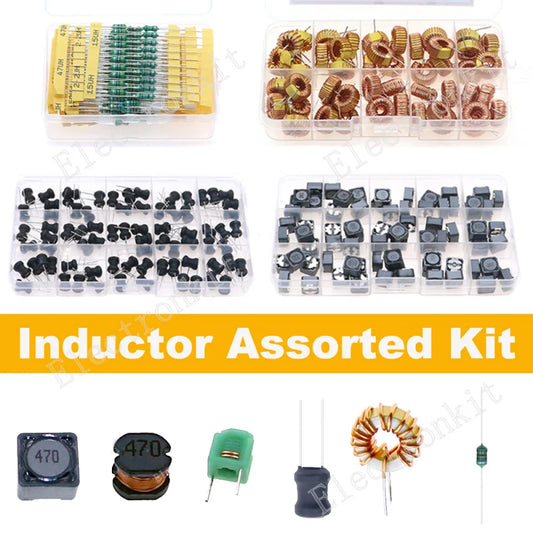 2.2uH 3.3uH 4.7uH 10uH 22uH 47uH 68uH 100uH 220uH 1mH 4.7mH 10mH 100mH Toroid Core Choke Color Ring Power Inductor Assorted Kit