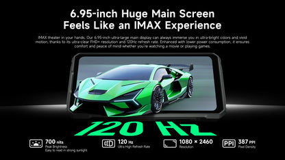 【World Premiere】Ulefone Armor 33 Pro 5G Rugged Phone 25500 mAh 512GB ROM 120Hz 6.59”3.4" Rear Screen NFC Android Smartphone