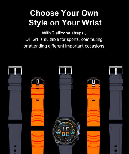 2025 New Military GPS Sports Smartwatches Men 5ATM Waterproof Fitness Tracker 4GB Memory Offline Maps 860Mah Battery Smart Watch