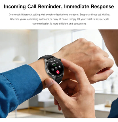 2026 New Watch 6 NFC Bluetooth Call Smart Watches Men GPS Tracking Sports Fitness IP68 Waterproof 1.53inch AMOLED Smartwatch