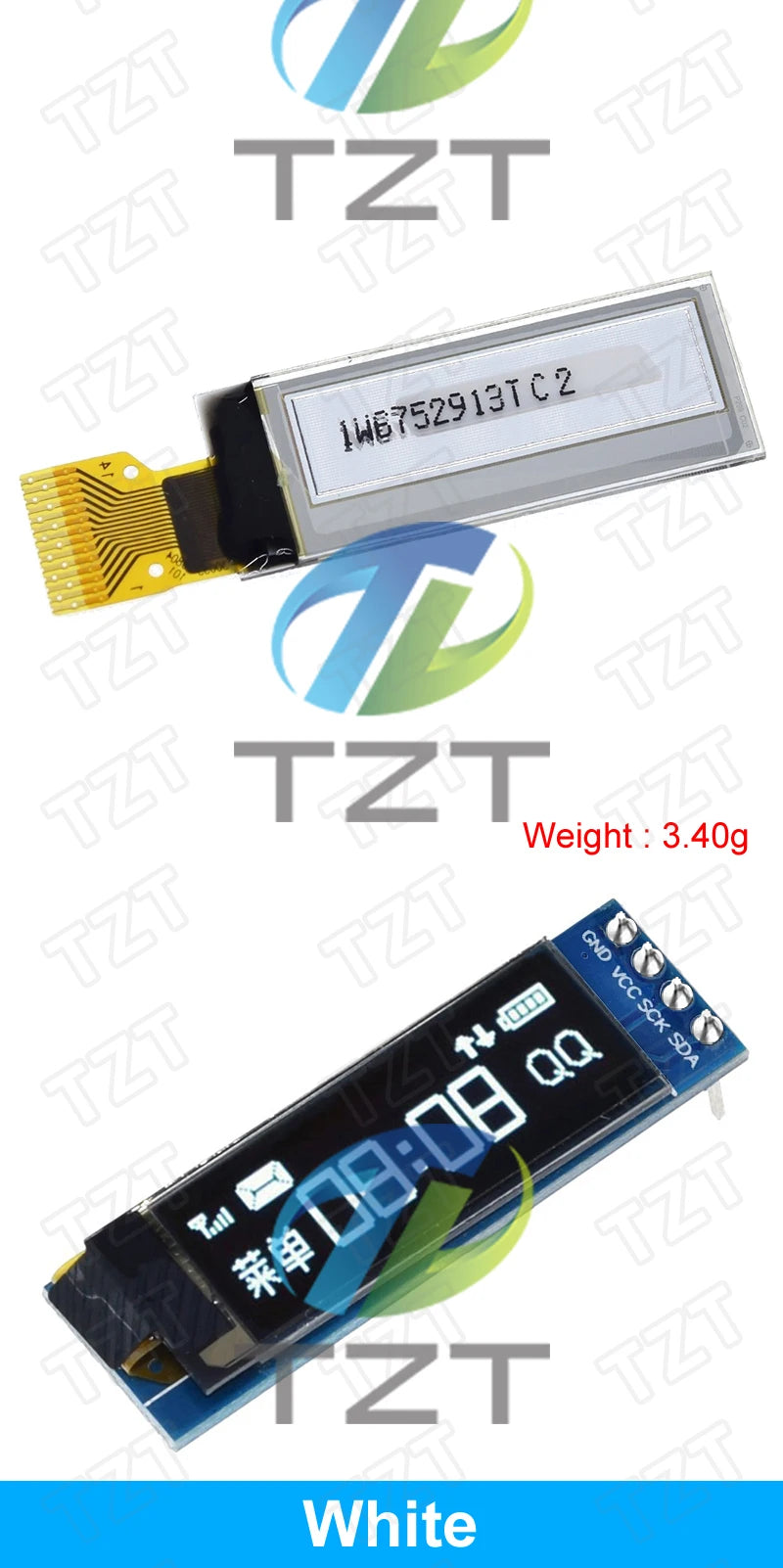 1/3PCS 0.91 inch OLED module 0.91" white/blue OLED 128X32 OLED LCD LED Display Module 0.91" IIC Communicate for ardunio