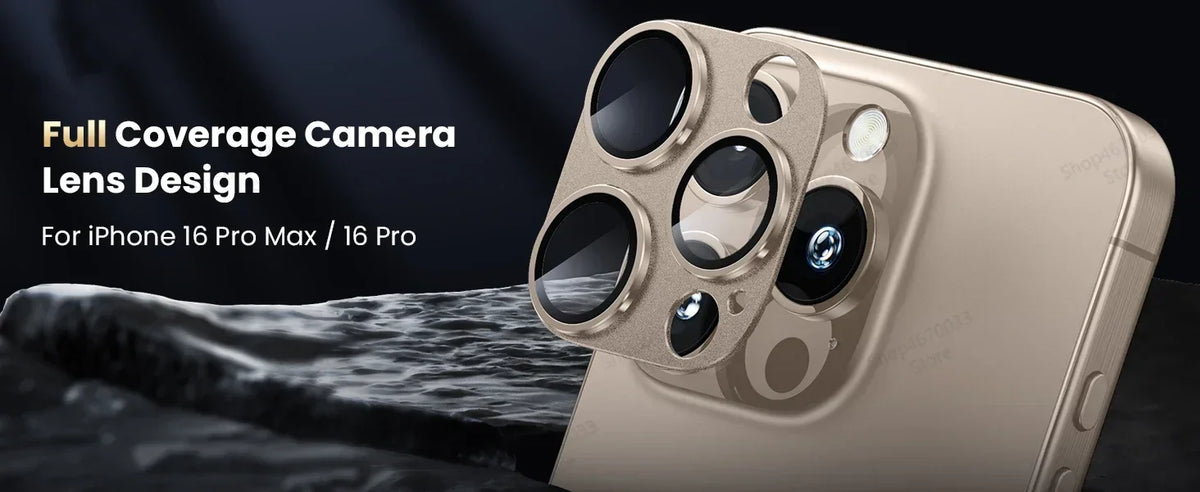 1Pcs Camera Protection Glass For IPhone 16 15 14 13 Pro Max Mini Lens Cover Glass For IPhone 15 14 16 Plus Lens Metal Ring Film