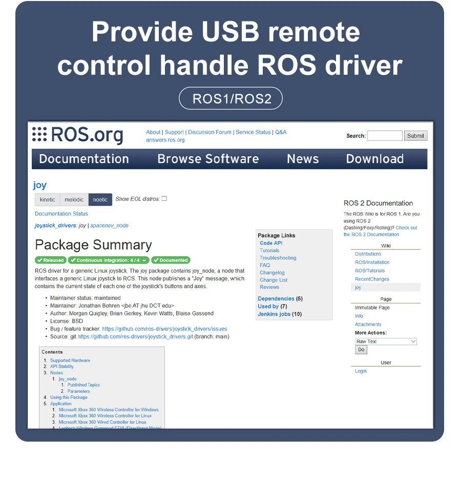 Yahboom PS2 Wired USB Wireless Game Controller Handle for ROS ROS2 Jetson Nano and Raspberry Pi Robots Kit Remote Control APP