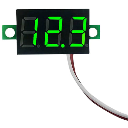 1-10PCS 2 Wires Mini Digital Voltmeter LED Screen Display 0.28 Inch DC Voltage Tester Meter Power Voltage Detector Tool