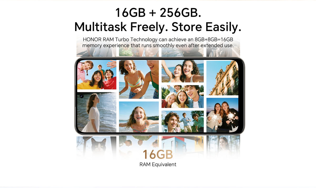 2025 New HONOR X7d 5G Smartphone Snapdragon 6s Gen 3 6.77'' TFT LCD Screen AI camera 6500mAh Supports 35W fast charging IP65