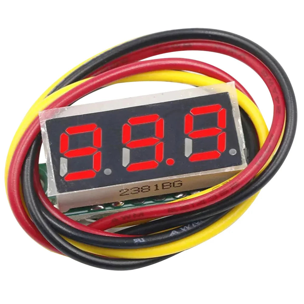 1-10PCS 3 Wires Digital Voltmeter DC 0-100V 0.28 Inch Digital DC Voltage Meter Head Voltage Tester Accurate Pressure Measurement