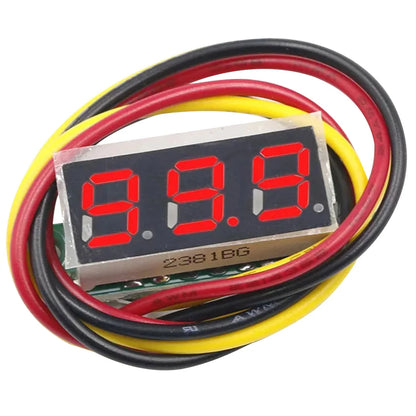 1-10PCS 3 Wires Digital Voltmeter DC 0-100V 0.28 Inch Digital DC Voltage Meter Head Voltage Tester Accurate Pressure Measurement