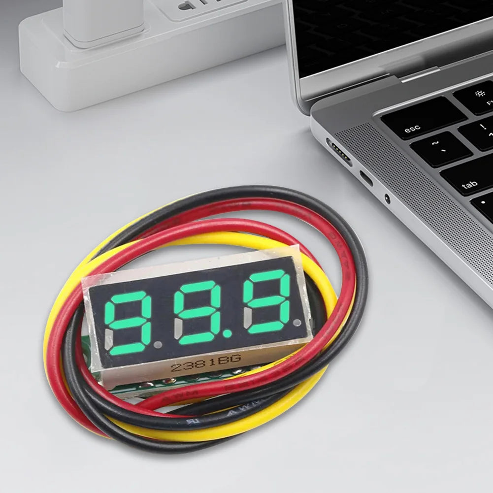 1-10PCS 3 Wires Digital Voltmeter DC 0-100V 0.28 Inch Digital DC Voltage Meter Head Voltage Tester Accurate Pressure Measurement