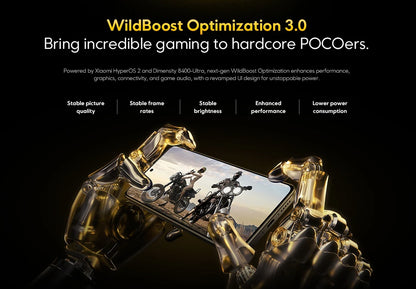 【Brand+】POCO X7 Pro Smartphone Dimensity 8400-Ultra 6000mAh 90W HyperCharge 6.67" AMOLED display NFC Xiaomi HyperOS 2