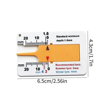 1pcs Tyre Tread Depth Depthometer Car Wheel Tread Depthometer Tread Ruler Wheel Measure Tool Plastic Measure Tools