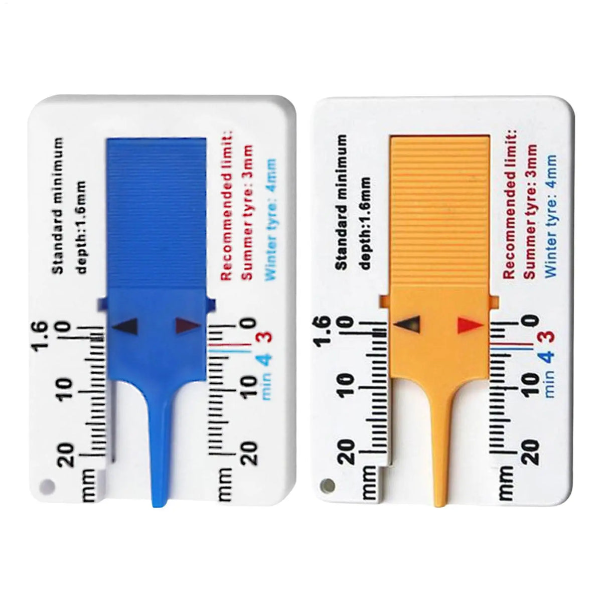 1pcs Tyre Tread Depth Depthometer Car Wheel Tread Depthometer Tread Ruler Wheel Measure Tool Plastic Measure Tools