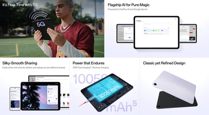 World Premiere OnePlus Pad Go 2 Global Version Tablet 12.1" 2.8K 120Hz Display 10050mAh Battery MediaTek Dimensity 7300-Ultra