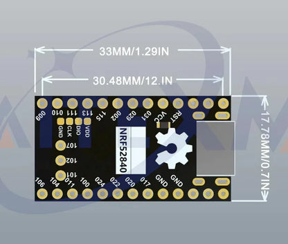1 PCS NRF52840 Development Board Compatible With Nice! Nano V2.0 Bluetooth Split Keyboard Pro Micro Red Board For Arduino
