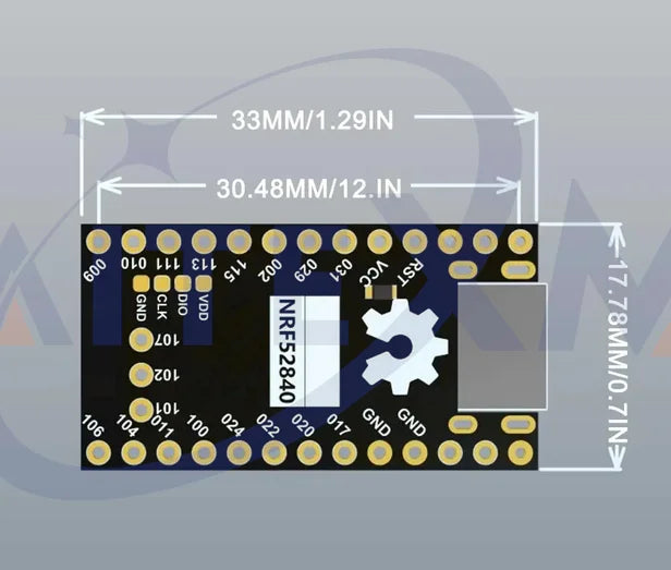 1 PCS NRF52840 Development Board Compatible With Nice! Nano V2.0 Bluetooth Split Keyboard Pro Micro Red Board For Arduino