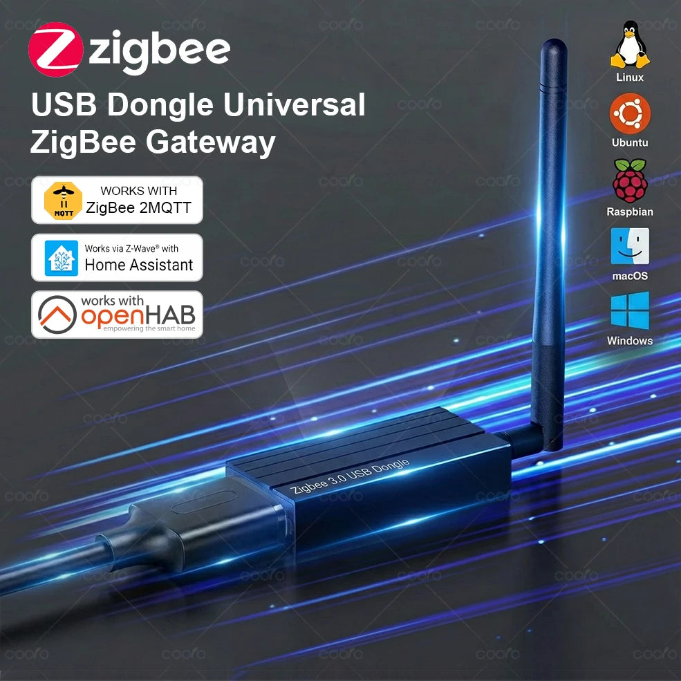Zigbee 3.0 USB Dongle Plus Universal Zigbee Wireless Gateway Hub Interface Capture Support Home Assistant Zigbee2MQTT