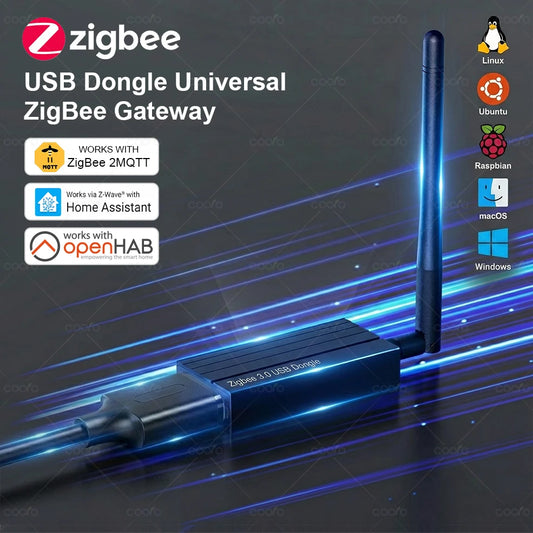 Zigbee 3.0 USB Dongle Plus Universal Zigbee Wireless Gateway Hub Interface Capture Support Home Assistant Zigbee2MQTT