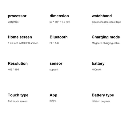 2025 New Originl Watch G5 PlUS Smart Watch 1.75"HD AMOLED Screen GPS track Heart Rate Bluetooth Call Compass Smartwatch for Men