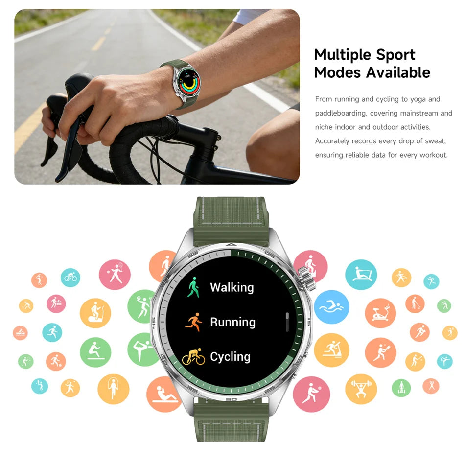 2026 New Watch 6 NFC Bluetooth Call Smart Watches Men GPS Tracking Sports Fitness IP68 Waterproof 1.53inch AMOLED Smartwatch