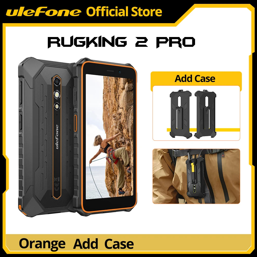 【World Premiere】Ulefone RugKing 2 Pro AI Rugged Phone Android 15 4G 128GB ROM Waterproof Smartphone NFC 5.45"4G  Global 4550mA