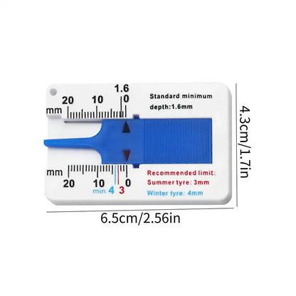 1pcs Tyre Tread Depth Depthometer Car Wheel Tread Depthometer Tread Ruler Wheel Measure Tool Plastic Measure Tools