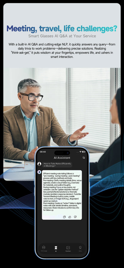 World Premiere 2026 New AI Shooting Glasses 4K HD 800W Pixels Camera Bluetooth Call Voice Assistant AI Translation Smart Glasses