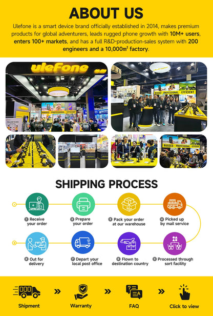 【World Premiere】Ulefone RugKing 2 Pro AI Rugged Phone Android 15 4G 128GB ROM Waterproof Smartphone NFC 5.45"4G  Global 4550mA