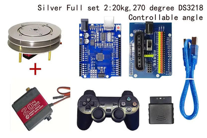 1 DOF Robot Rotating Base Manipulator with MG996 Metal Mechanical Rotate Platform Base For Arduino Robot Programmable DIY Kit