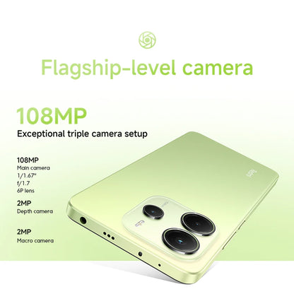 【Brand+】Global Version Xiaomi Redmi Note 14 MediaTek Helio G99-Ultra 108MP AI 5500mAh 6.67" AMOLED 120Hz Display