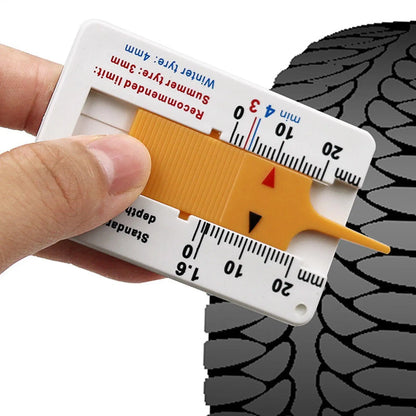 1pcs Tyre Tread Depth Depthometer Car Wheel Tread Depthometer Tread Ruler Wheel Measure Tool Plastic Measure Tools