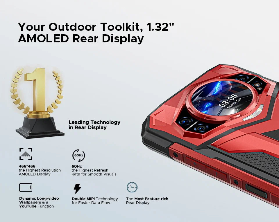 World Premiere DOOGEE S200 Plus 5G AI Rugged Phone Dimensity 7300 1.32