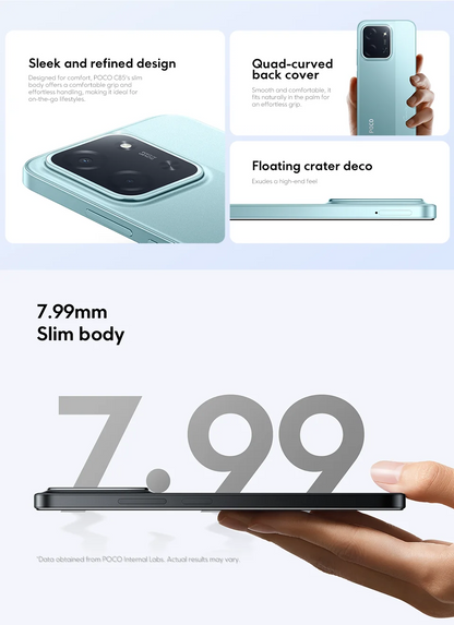 【World Premiere】POCO C85 Global Version Smartphone 128/256GB Helio G81-Ultra 6000mAh battery 6.9" display 50MP Camera 33W NFC