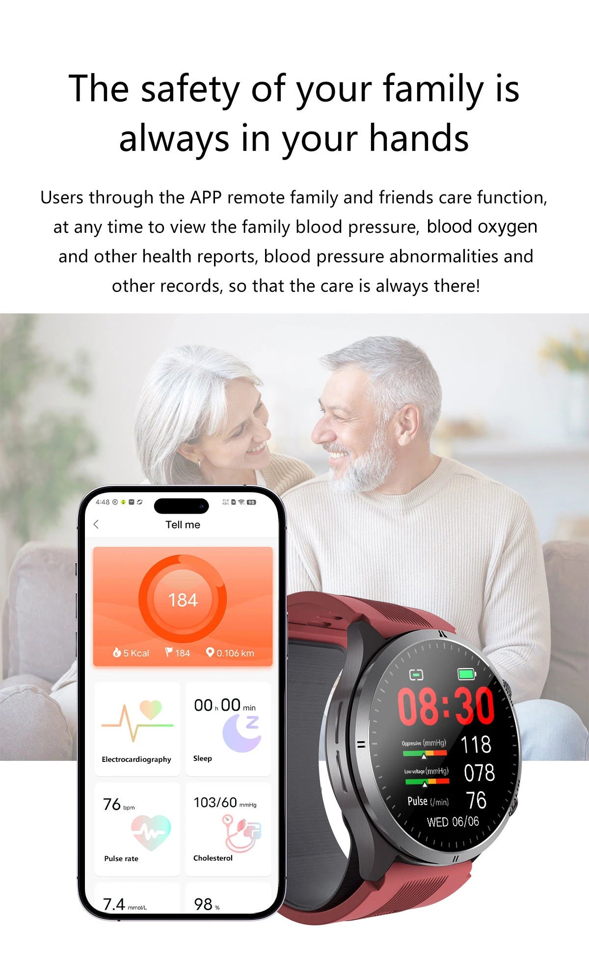 2026 New Upgrade Air Pump Blood Pressure Accurate Measure SmartWatch ECG Micro Physical Examination NFC Airbag Smart Watches Man