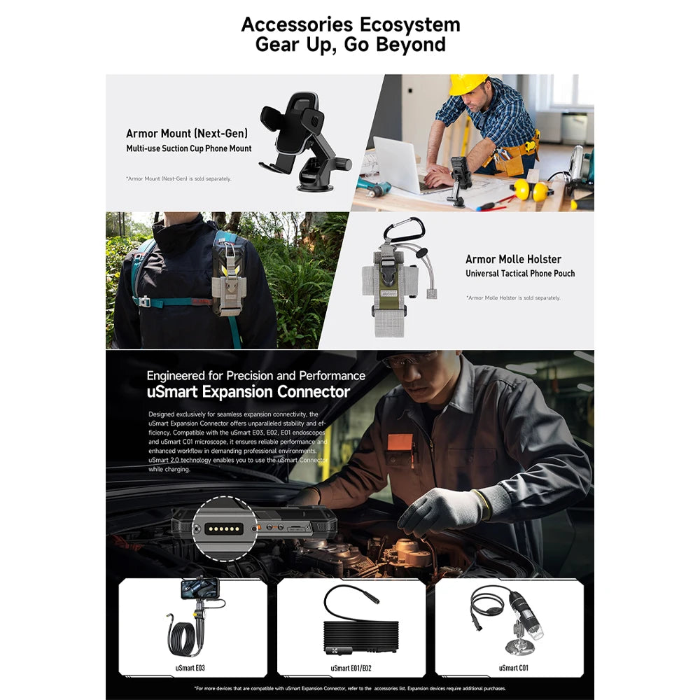 【World Premiere】Ulefone Armor 34 Pro 5G AI Rugged Phone 25500mAh Up to 32GB+512GB Built-in Projector 120Hz 6.95