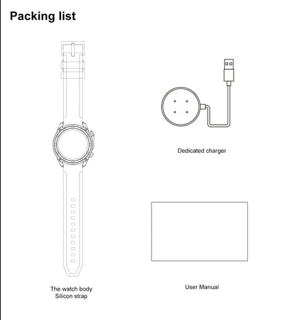 2025 New Military GPS Sports Smartwatches Men 5ATM Waterproof Fitness Tracker 4GB Memory Offline Maps 860Mah Battery Smart Watch