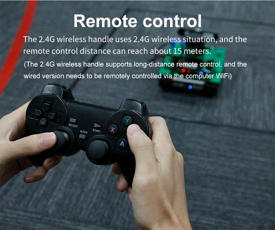 Yahboom PS2 Wired USB Wireless Game Controller Handle for ROS ROS2 Jetson Nano and Raspberry Pi Robots Kit Remote Control APP